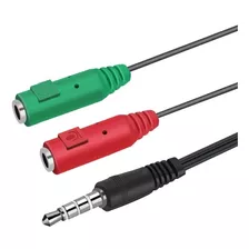 Cable Adaptador De Sonido 1 Jack Stereo - 2 Conector Hembra 