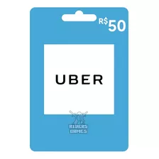Cartão Pré-pago Presente Uber R$ 50 Digital