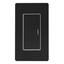 Interruptor Sencillo Premium Negro Black Mirro Corriente Nominal 10 A Voltaje Nominal 125v
