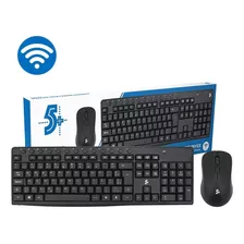 Combo Teclado + Mouse Wireless (sem Fio) Office Kw-500 5+