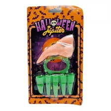 Kit Halloween Nariz Dente Unha De Bruxa