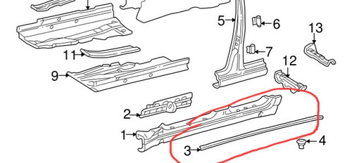 Moldura Estribo Der Mercedes C230 C280 W202 93-00  Foto 6