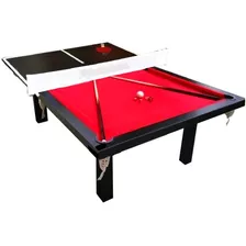 Mesa De Pool Profesional + Ping Pong + Comedor + Accesorios