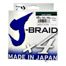 Multifilamento Daiwa J-braid X4 65 Lbs 135 Mt 4 Hebras Japon