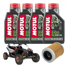 Kit Troca De Óleo 10w40 Utv Can Am Maverick X3 Xrs Fomt37s