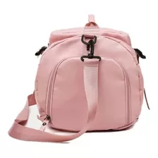 Mochila Faculdade Crossfit Academia Porta Tenis Grande Cor Rosa-claro Desenho Do Tecido Liso