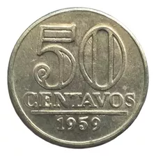 An208= Moeda 50 Centavos 1959 Nova = Desc,5,00 Ver Abaixo