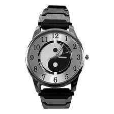 Yin Yang Reloj Pulsera Analogo Caucho Deluxe Ajustable 