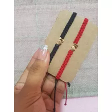 Par De Pulsera Iniciales De Chapa De Oro