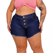 Short Jeans Plus Size Feminino Lycra Grande 44 Ao 58