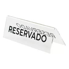 50 Peças Placa Reservado Mesa Casamento, Restaurante, Festa