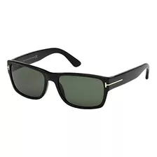 Tom Ford Hombres Mason Tfn Brillante Negro Verde Rectangular