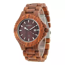 Reloj De Pulsera De Madera Natural E Reloj De Madera De Cuar