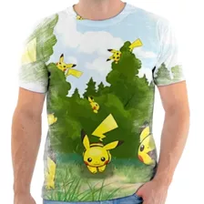 Camiseta Blusa Eevee Pokemon Anime Pikachu Ketchum Hd 6