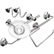 Set Accesorios Baño Acero Inoxidable