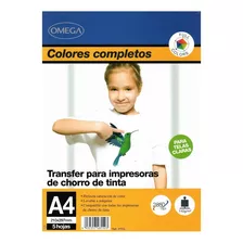 5 Hojas Papel Transfer A4 Para Telas Claras 140 Gr 2880 Dpi