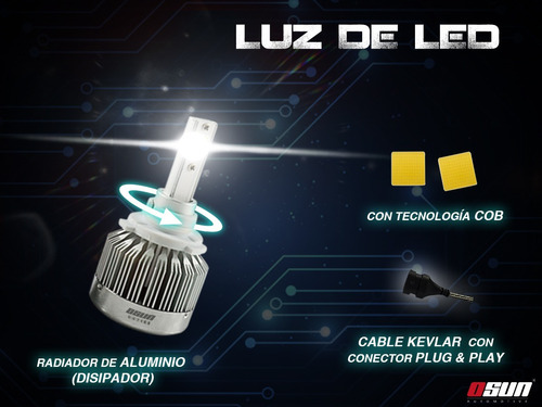 Kit De Led Osun C1 Tipo Xenn Para Faros Principales Y Auxiliares Luces Independientes H7 H1 9005 H11 9006 H3 5202 880 Foto 3