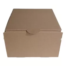 Caja Autoarmable Color Café 15x15x9,5cms. Pack 50 Unidades 