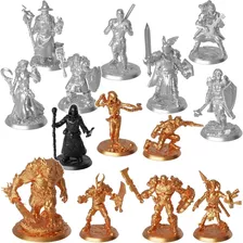 Kit 14 Miniaturas Rpg Dungeons Dnd Ded D&d Lote Miniatura