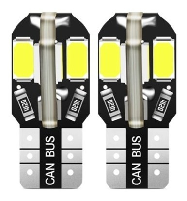 Bombillo Led T10 Ambar Amarillo 12v Canbus 12v Giro Set X2 Foto 2