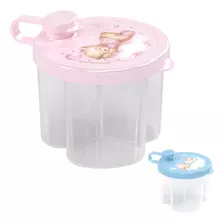 Pote Dosador Porta Leite Em Pó Mamadeira 300ml (azul/rosa)