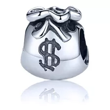 Charm Berloque Prata 925 Saco De Dinheiro - Exclusivo - Compre Joias Direto Da Fábrica E Economize Dinheiro