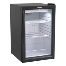 Geladeira Expositora De Bebidas Venax 100l Preto Fosco 127v