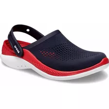 Sandalias Crocs Literide 360 Clog Importadas Negro Rojo