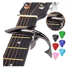 Capotraste Capo Para Guitarra Acústica Con 6 Pcs Púas