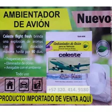 Ambientador Celeste 100% Original X 12 Auto Hogar, 90 Días.