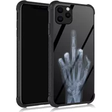 Funda Para iPhone 11 Pro Max 6.5 Tpu Negra Mano Esqueleto