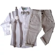 Conjunto Roupa De Casamento Menino Pajem Cinza C001