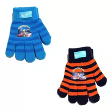 Guantes De Lana Nene Azules Hotwheels Mhw3387