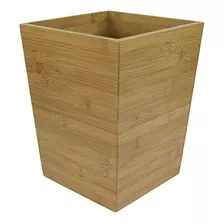 Cubo De Basura De Bambú, Natural