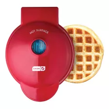 Waflera Eléctrica Dash Waffle Maker Color Rojo 110v