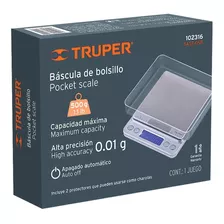 Bascula Digital De Precisión De Bolsillo 500g / Truper