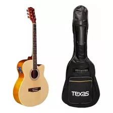 Guitarra Electroacústica Texas Ag-10 C/acero Funda