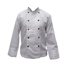 Filipina Blanca Con Vivo Negr Chaqueta Cocina Chef Restauran