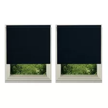 Cortinas Roller Blackout 2 Paños De 105x210 Ventanal 2x2