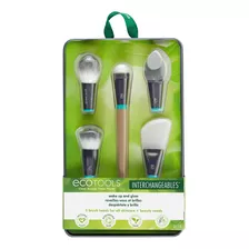 Ecotools Wake Up + Glow Interchangeables - Juego De Brochas.