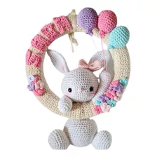 Corona Bienvenida Bebe Nacimiento A Crochet
