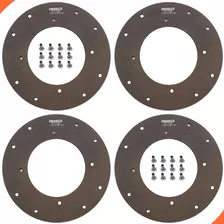 Kit 4 Lona Freio + 24 Rebite Latão Trator Valmet 65/68/78/80