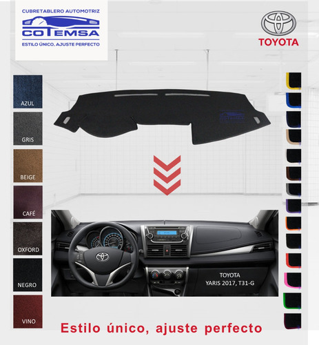 Cubre Tablero Toyota Yaris Sedan 2016 Al 2017 Foto 5