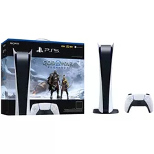 Console Playstation 5 Edição Digital 825gb Com God Of War Ragnarok Sony Cor Branco/preto Ps5 Gow Edition