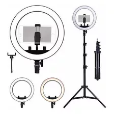 Ring Light Completo Iluminador Portátil 26cm Com Tripé