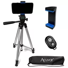 Acuvar 50 Inch Aluminum Camera TriPod, Universal Smartphone