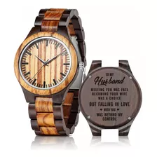 Reloj Hombre Madera Um2071 Cuarzo 45mm Pulso Madera En