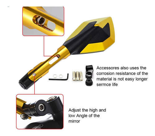 Espejos Retrovisores Para Honda Cbr 600 250r 600 900 Rr Foto 7