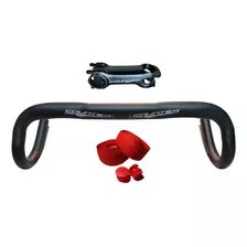 Combo Kit Ciclismo Manubrio Ruta Dropbar + Potencia + Cintas