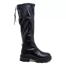 Botas Via Marte Mujer Borcegos Caña Alta 238705 Elastizadas